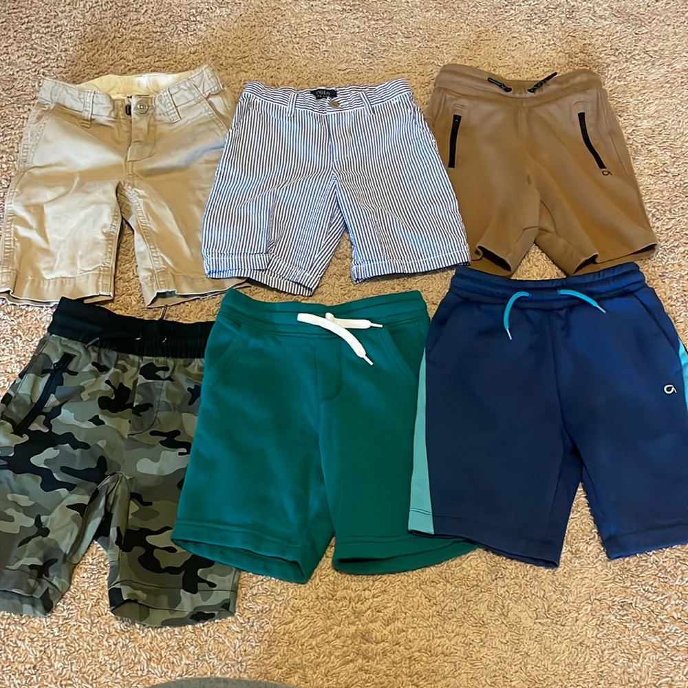 EUC 6 pairs of size 6 kids shorts Old Navy, Gap, and Polo